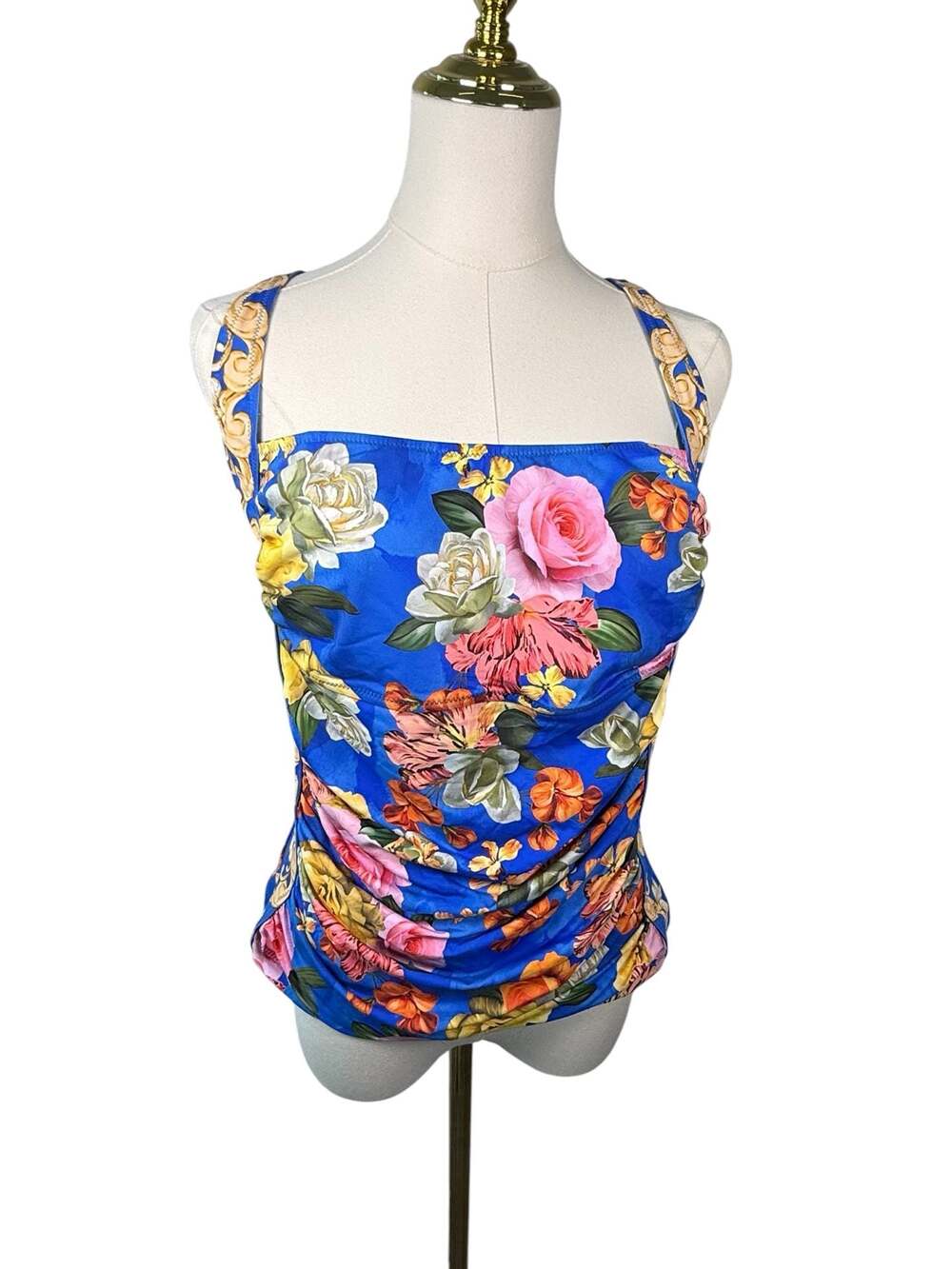Johnny Was California Floral Print Tankini Swimsuit Set XXL
